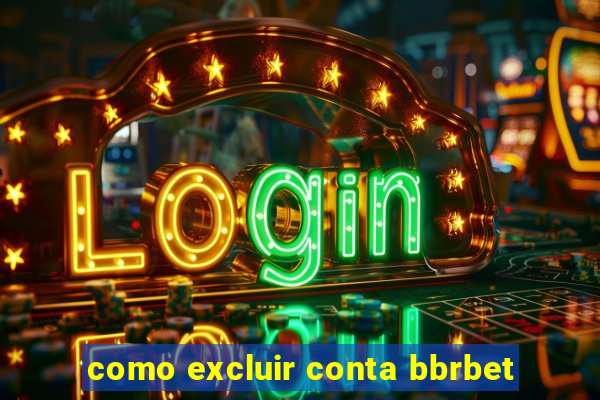 como excluir conta bbrbet